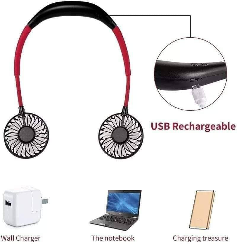 Rechargeable Neck Fan