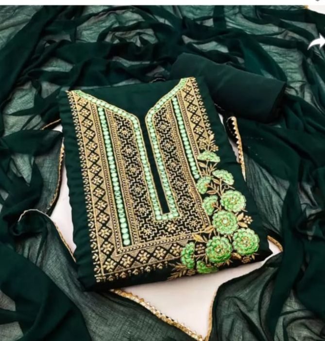 Embroidary Georjet Three Piece